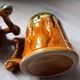 3 polychrome ceramic beer mugs with Fat Lava effect