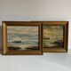 Oil painting on canvas Marine gold frame