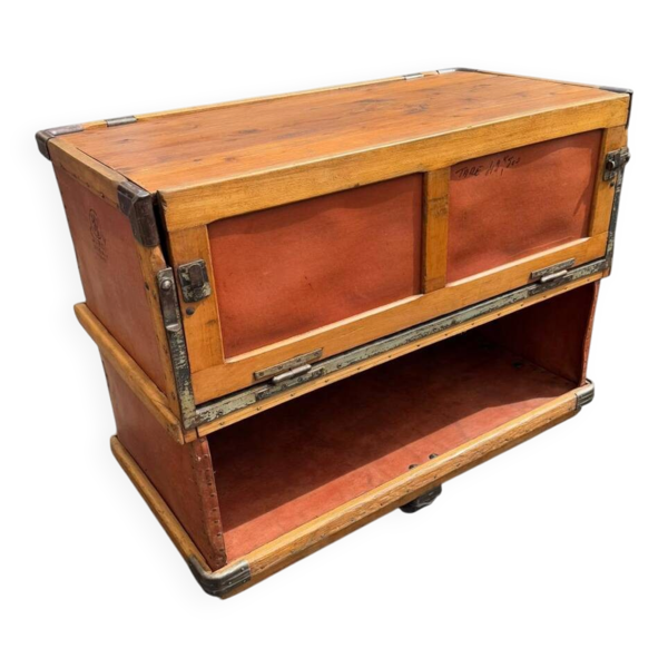 Caisse buffet bar / étagère – Mobilier industriel « Suroy »