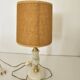 Table lamp with alabaster marble base, vintage 60s.