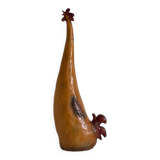 glazed earthenware hen