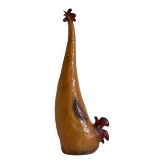 glazed earthenware hen
