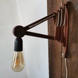 Danish teak scissor wall light circa 1960