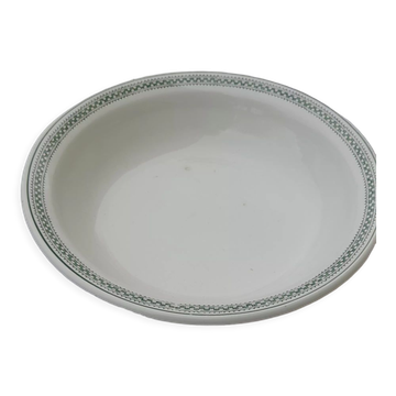 Hollow round earthenware dish of Saint Amand model 4015 diam 27 cm
