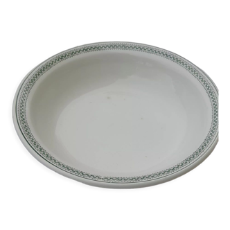 Hollow round earthenware dish of Saint Amand model 4015 diam 27 cm