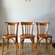 Set of 3 Luterma bistro chairs 50s