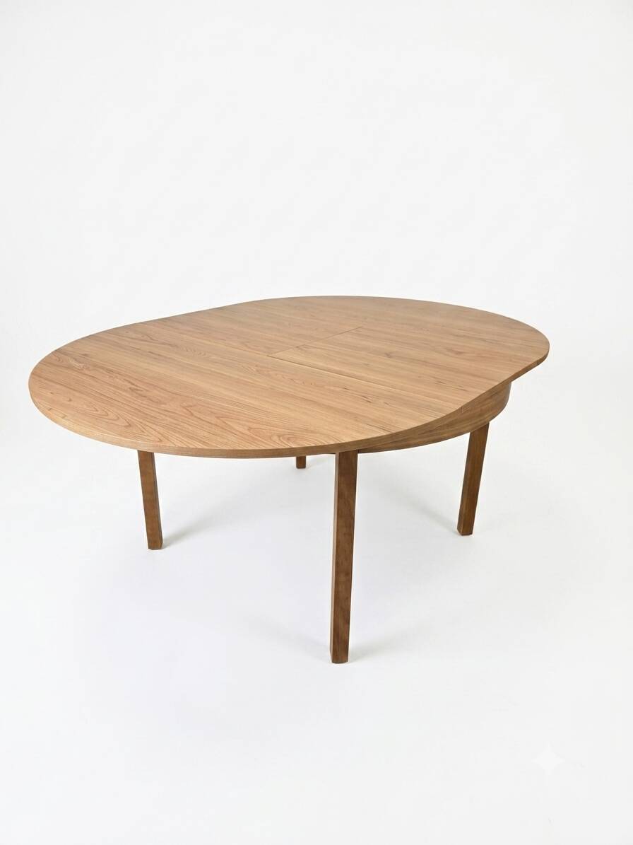 Table scandinave extensible en chêne des années 60