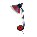 Red vintage Aluminor lamp