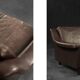 Vintage Mid-Century Scandinavian Danish Modern Brown Leather 3-Seater Sofa, 1970s