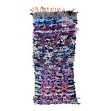 Tapis Berbère Boucherouite coloré - 76 x 176 cm