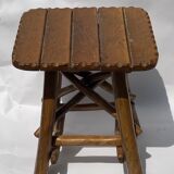 Brutalist wabi sabi organic tree stool or hocker 1970