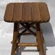 Brutalist wabi sabi organic tree stool or hocker 1970