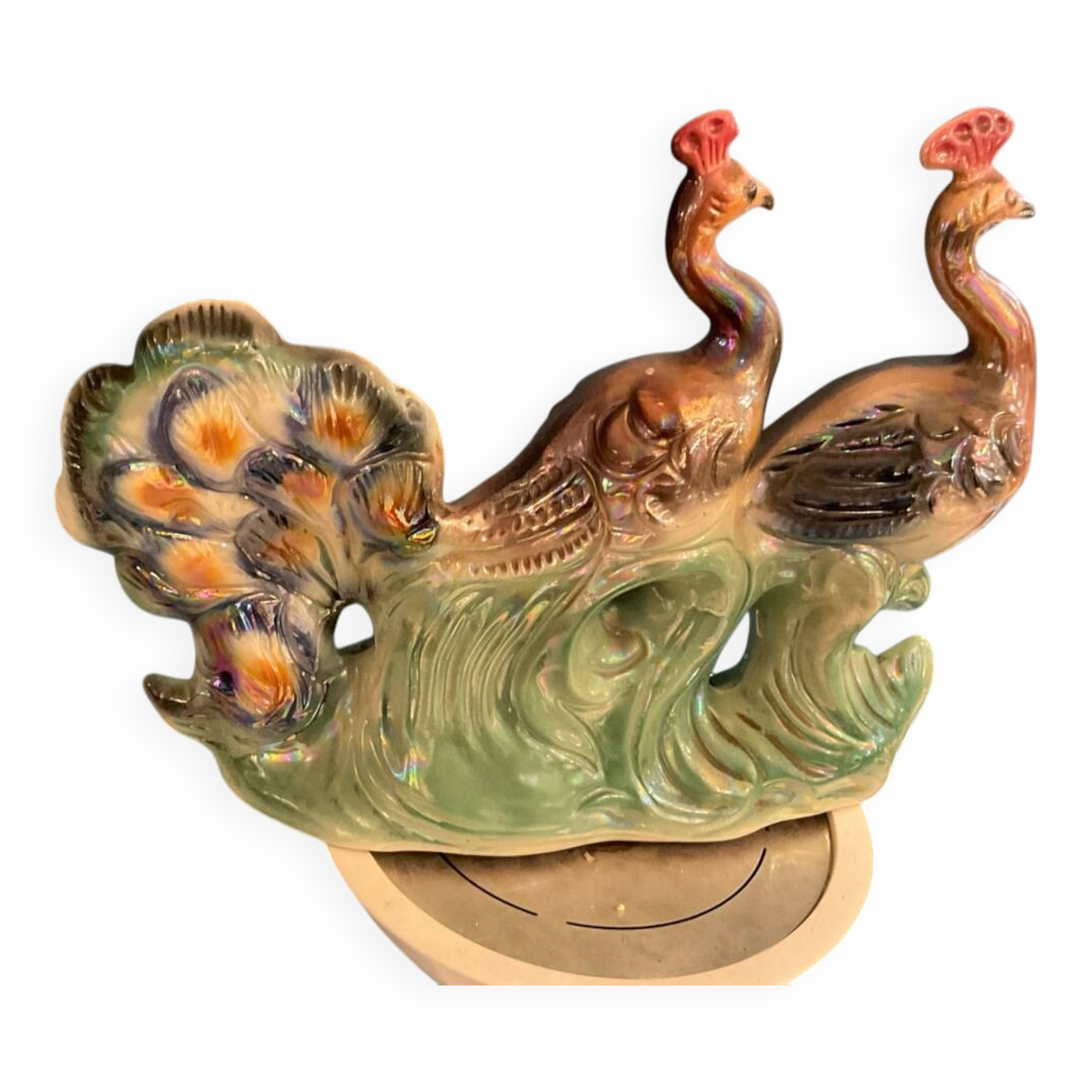 Peacock centerpiece