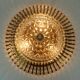 glamorous 1960s mid century CEILING LAMP ceiling fixture brass and glass