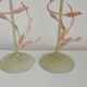Pair Of French Vintage Metal Table Lamps With Scrolling Leaf Detail