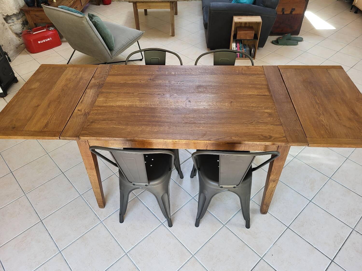 Oak farmhouse table