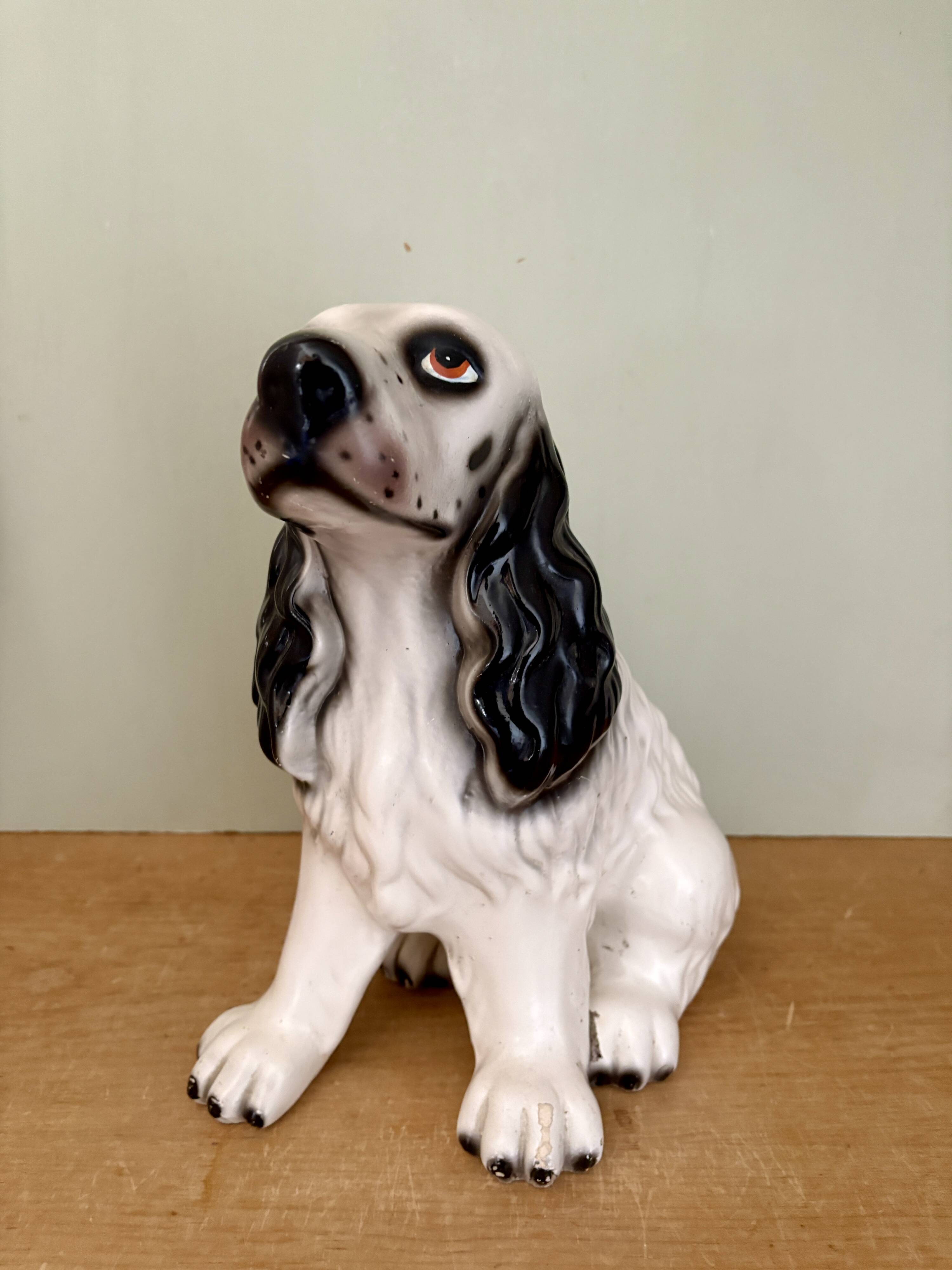 Vintage ceramic dog
