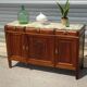 Art Deco sideboard in walnut with a marble top