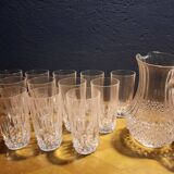 12 verres cristal d'Arques - modèle Longchamp- rétro