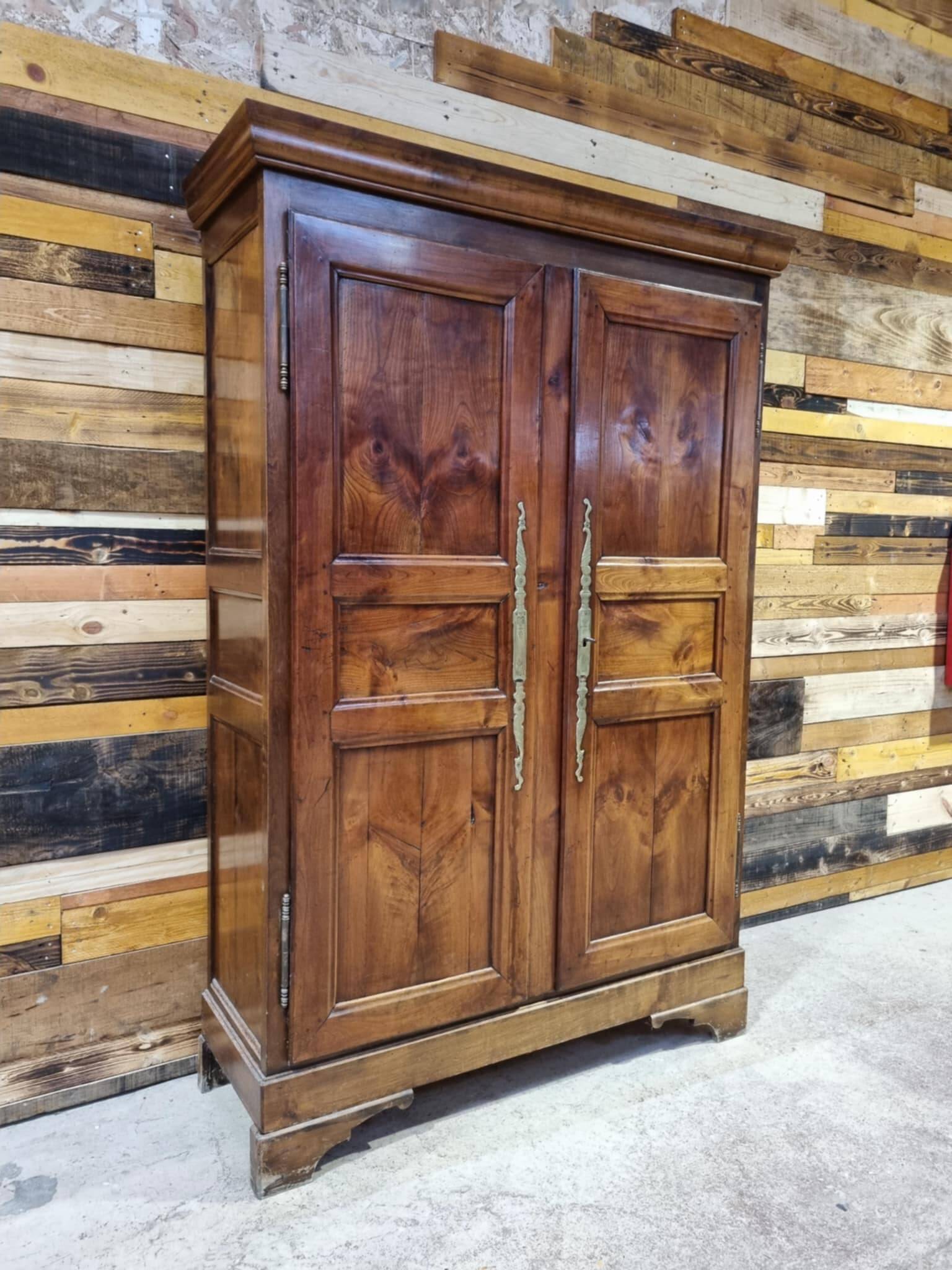 Antique cherry wood wardrobe
