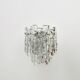 Set of 2 Austrian Ice Glass Wall Lamps by J.T. Kalmar