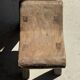 Four-legged stool in antique teak from Indonesia H 50 L 52
