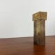 Klaus Lehmann, postmodern brutalist German pottery, sculpted column vase, 1981, ceramic