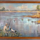Tableau scène de chasse suzette mezie