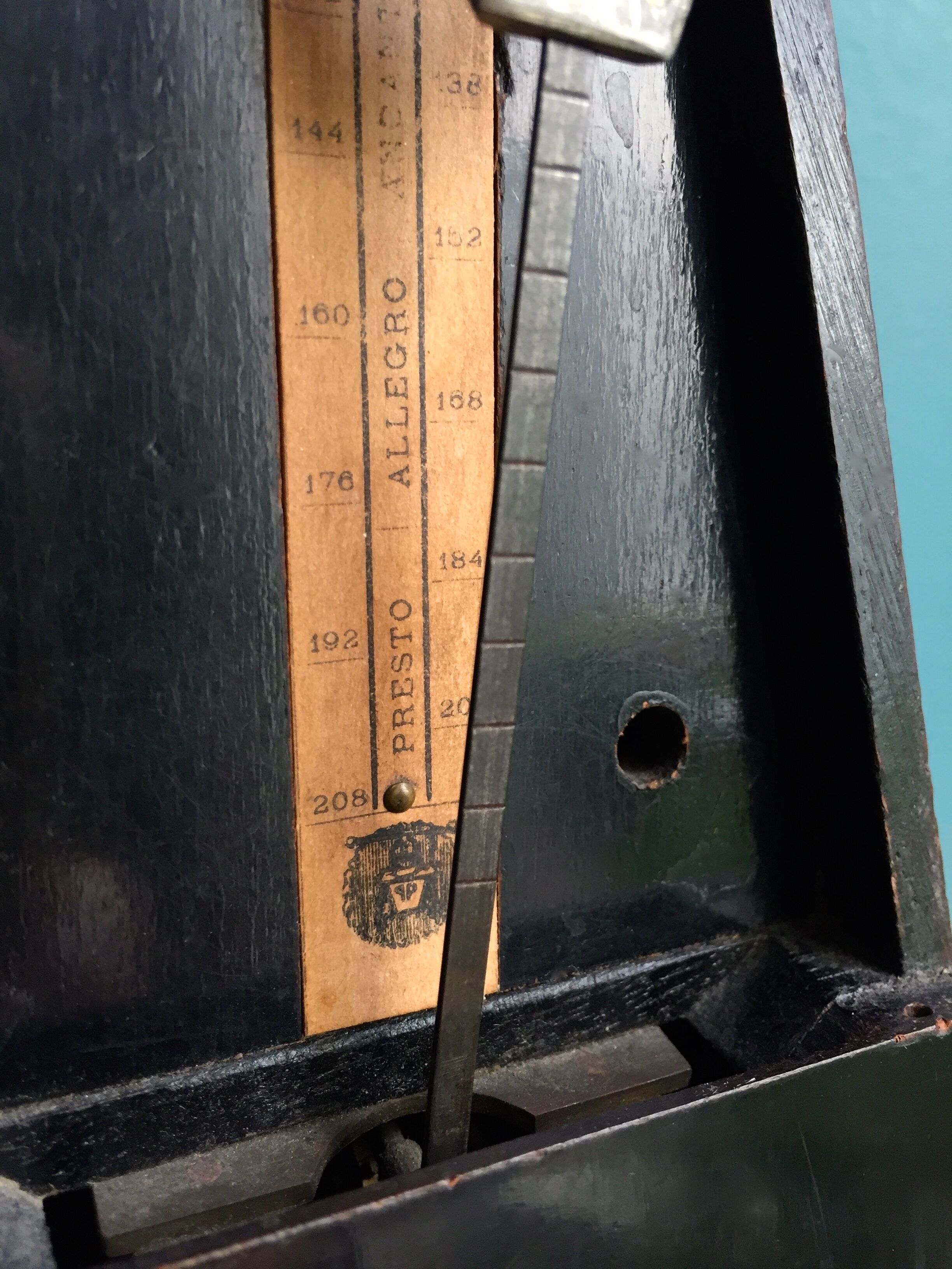 Metronome from about 1850,  maelzel brand