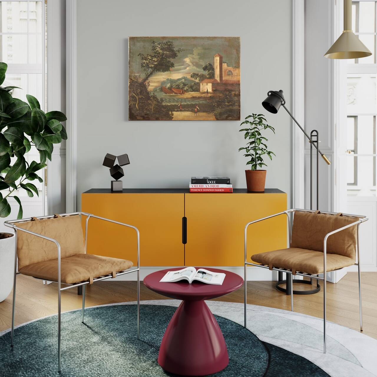 Italian artwork seascape oil on canvas from the 18th century