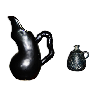 Vintage ceramic pitcher by raymond camart 1950