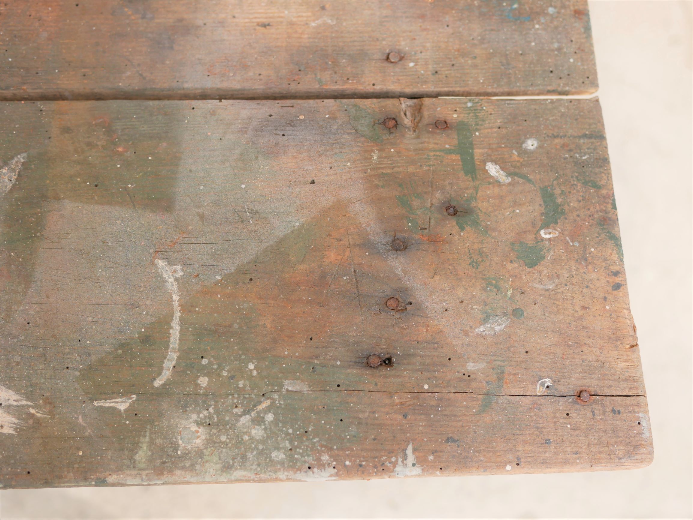 Wooden farm dining table