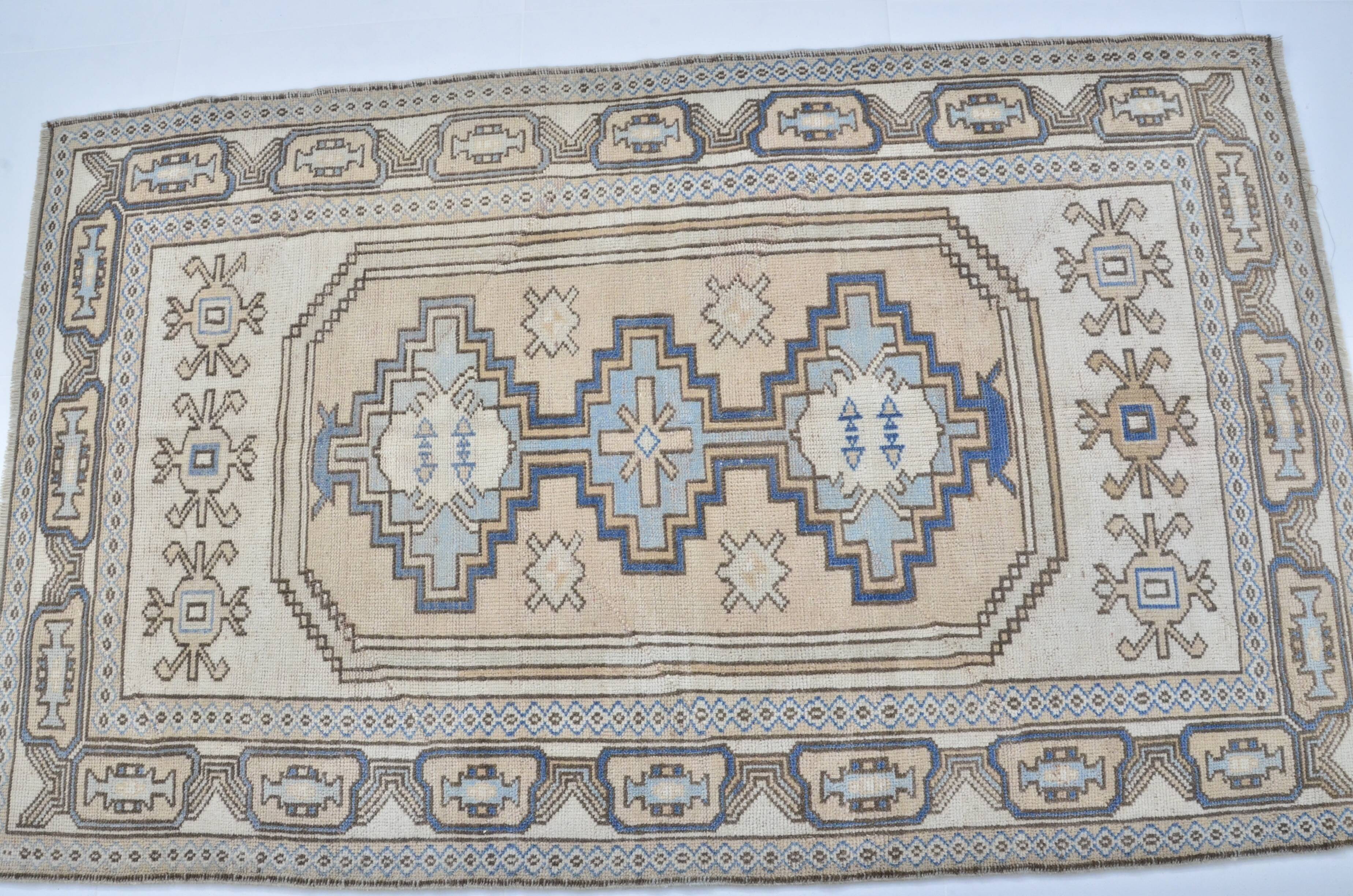 Turkish Oushak handmade rug sku 3559