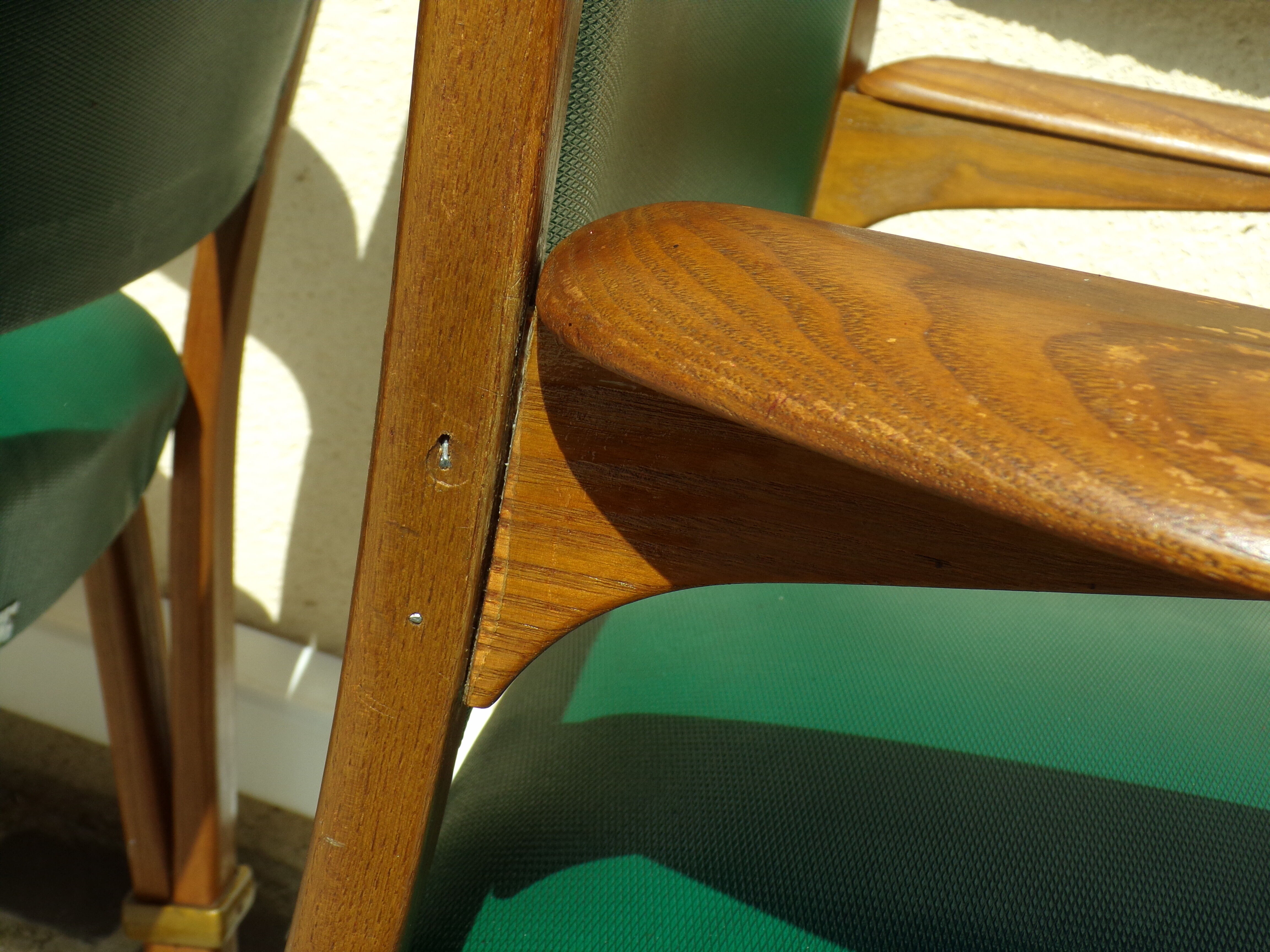 Pair of Bow Wood armchairs by Hugues Steiner