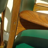 Pair of Bow Wood armchairs by Hugues Steiner