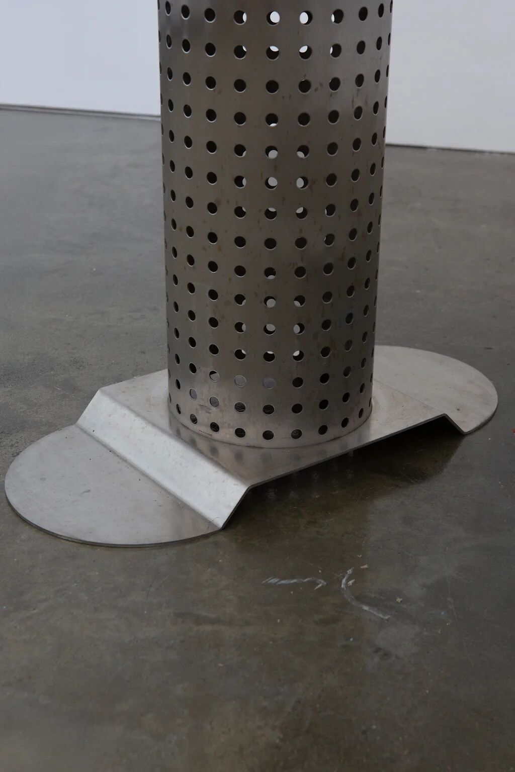 Postmodern stainless steel dining table, c.1980
