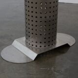 Postmodern stainless steel dining table, c.1980