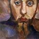 20th century expressionist painting "A young man"