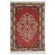 Hand-knotted Small Rug. Vintage Doormat. Turkish Seat Cover. Entryway Rug. Kitchen Mat. Bath Mat
