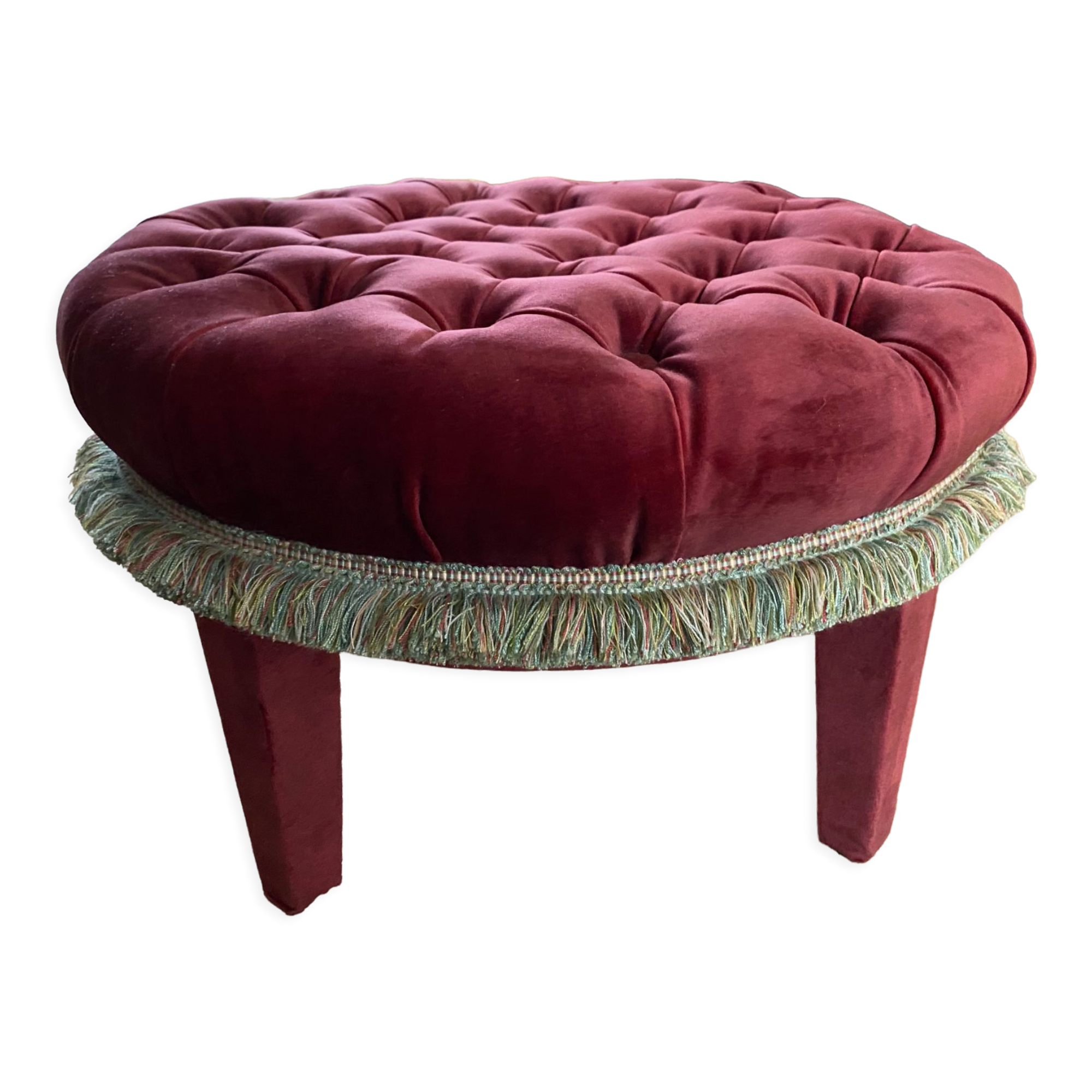 Pouf capitonné