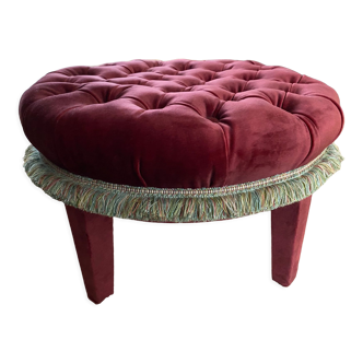 Pouf capitonné