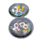 Set of 2 Vallauris plates signed Leduc