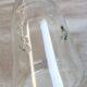 Vintage glass carafe with embossed bee motifs
