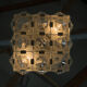 Brutalist Glass Chandelier by Kamenicky Senov, 1970s