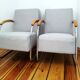 Pair of mücke melder fn 21 armchairs, vintage, 1930