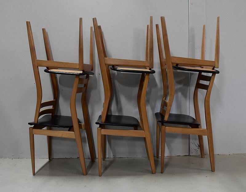 Suite of 6 chairs 1970