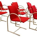 Set of 8 Metaform Circle dining chairs