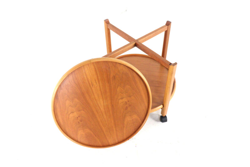Danish Trolley with Removable Tray - teak