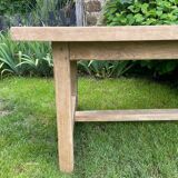 Solid oak farm table