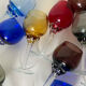 Set of 10 antique digestif glasses.